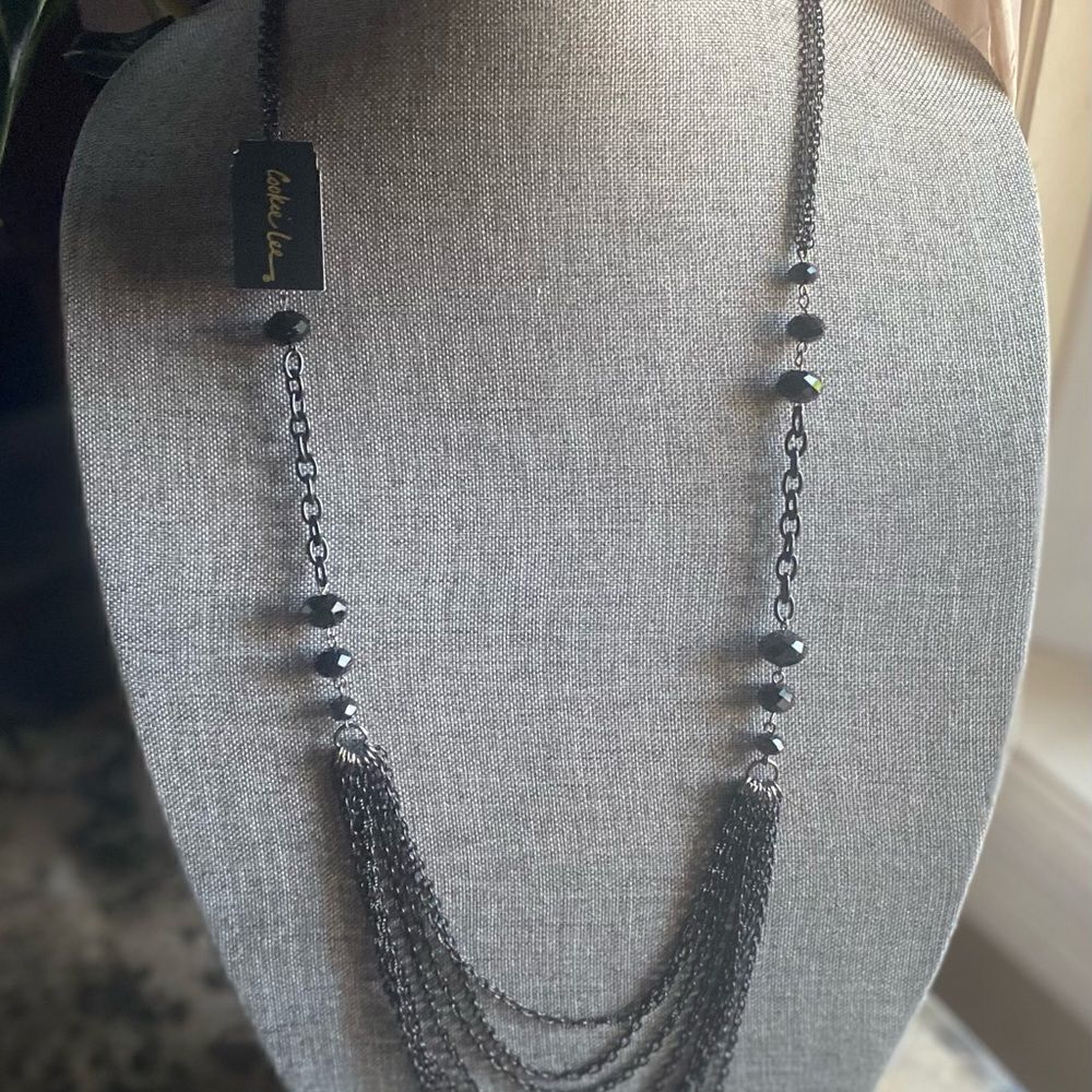 Cookie Lee Genuine Crystal Necklace NWT